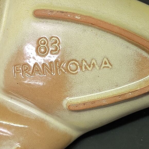 Frankoma Prairie Green Leaf Divided Dish #83 - Picture 5 of 6